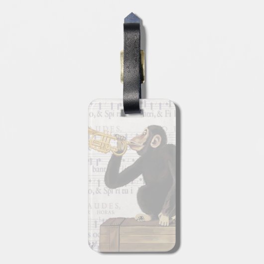 Trumpet afspelen bagagelabel (Achterkant verticaal)