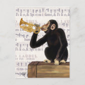 Trumpet afspelen briefkaart (Voorkant)