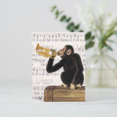 Trumpet afspelen briefkaart (Staand voorkant)