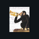 Trumpet afspelen canvas afdruk<br><div class="desc">Entertainment & vrije tijd</div>