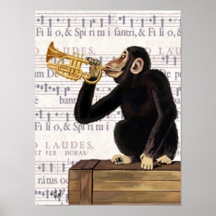 Trumpet afspelen poster