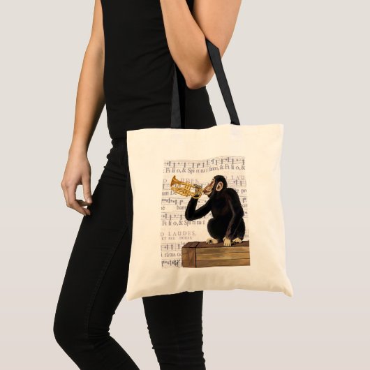 Trumpet afspelen tote bag (Voorkant (product))