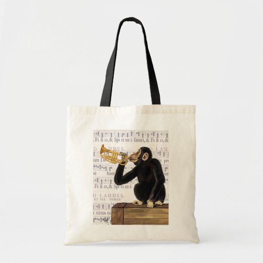 Trumpet afspelen tote bag (Voorkant)