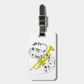 Trumpet Bagagelabel (Voorkant verticaal)