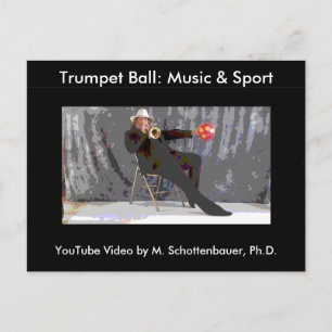 Trumpet Ball: Briefkaart voor muziek en sport 7