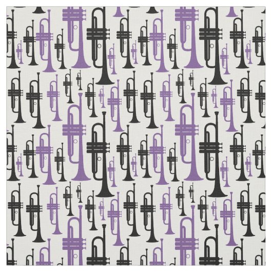 Trumpet Band Orchestra Brass Instrument Music Stof (Swatch)
