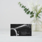 Trumpet Bell visitekaartje voor musici (Staand voorkant)