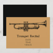 Trumpet Brass Overweging jazz stijlvolle prestatie Kaart (Voorkant / Achterkant)