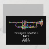Trumpet Brass Overweging jazz stijlvolle prestatie Kaart (Voorkant / Achterkant)