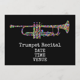 Trumpet Brass Overweging jazz stijlvolle prestatie Kaart