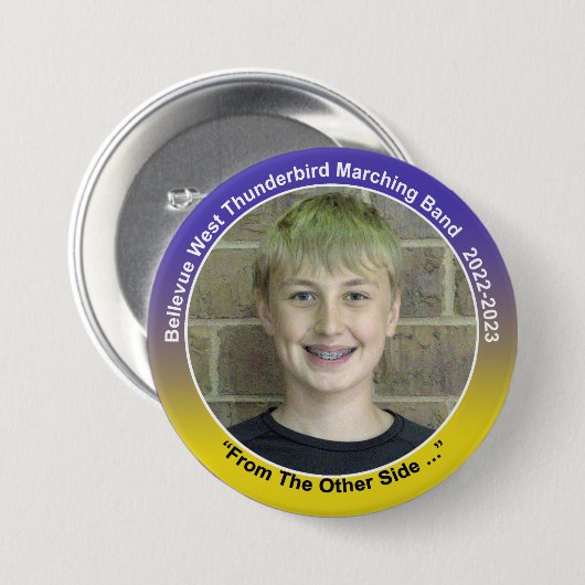 Trumpet Brett 9 Ronde Button 7,6 Cm (Voorkant /achterkant)