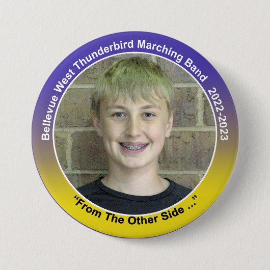 Trumpet Brett 9 Ronde Button 7,6 Cm (Voorkant)