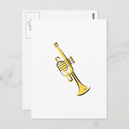 Trumpet Briefkaart (Voorkant / Achterkant)