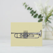 Trumpet Briefkaart (Staand voorkant)