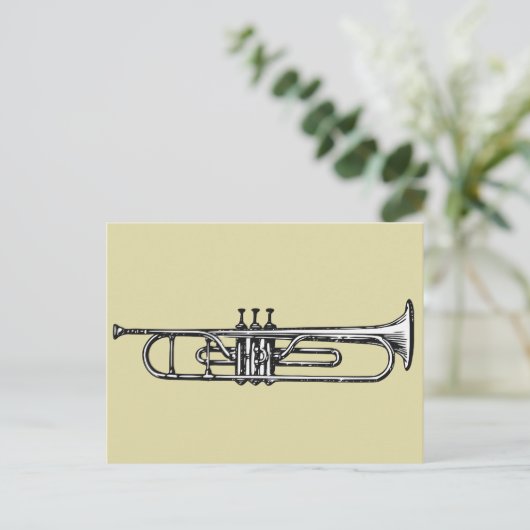Trumpet Briefkaart (Staand voorkant)