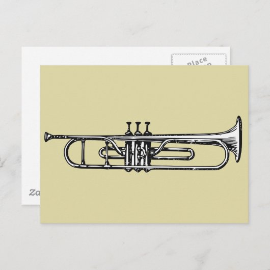 Trumpet Briefkaart (Voorkant / Achterkant)