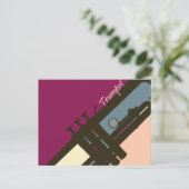 Trumpet Briefkaart (Staand voorkant)