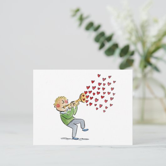 Trumpet Briefkaart (Staand voorkant)