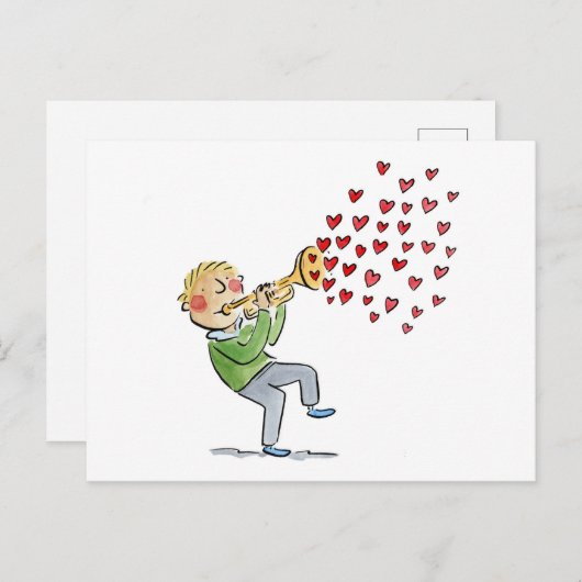 Trumpet Briefkaart (Voorkant / Achterkant)