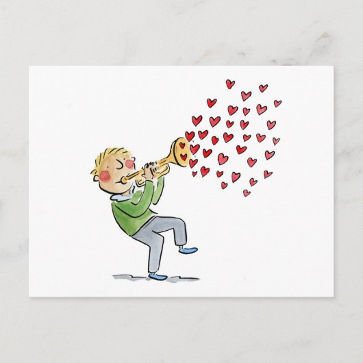 Trumpet Briefkaart (Voorkant)