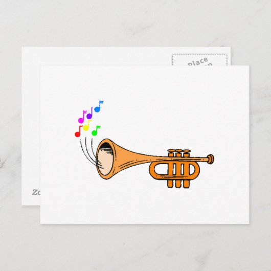 Trumpet Briefkaart (Voorkant / Achterkant)