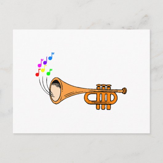Trumpet Briefkaart (Voorkant)