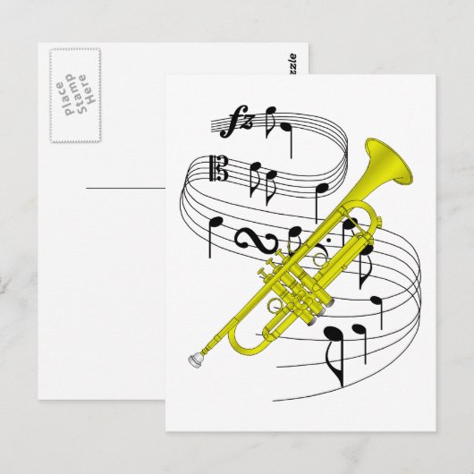 Trumpet Briefkaart (Voorkant / Achterkant)