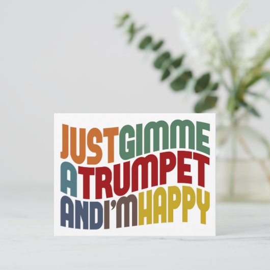 Trumpet Briefkaart (Staand voorkant)