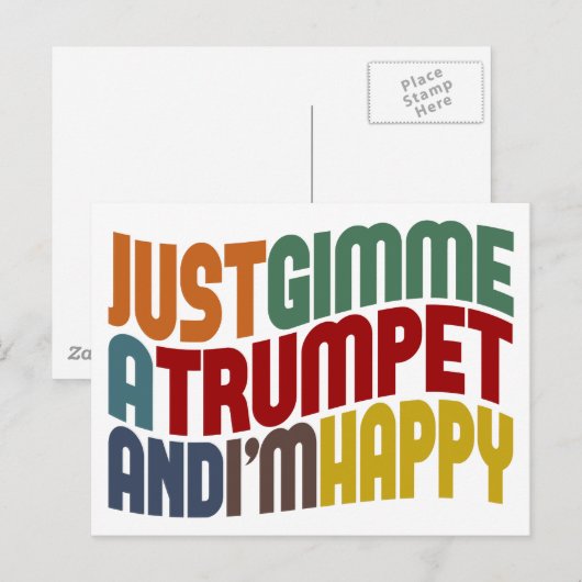 Trumpet Briefkaart (Voorkant / Achterkant)