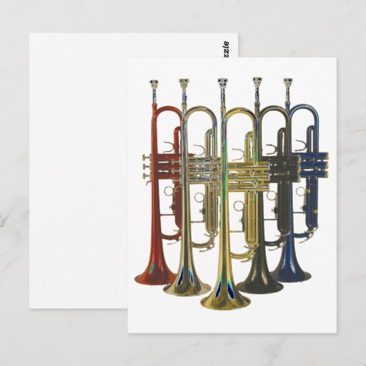 Trumpet Briefkaart (Voorkant / Achterkant)
