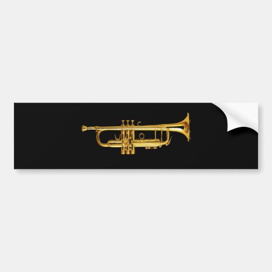 Trumpet Bumpersticker (Voorkant)