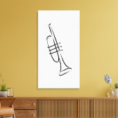 Trumpet Canvas Afdruk (Insitu (Woonkamer))