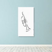 Trumpet Canvas Afdruk (Insitu (Houten vloer))
