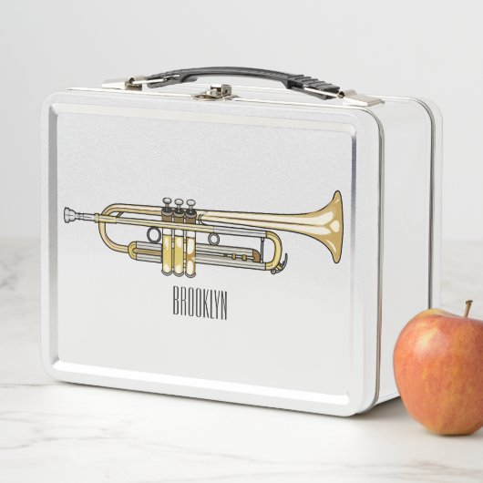 Trumpet cartoon illustratie (In situ)