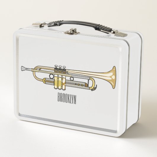 Trumpet cartoon illustratie (Voorkant)