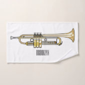 Trumpet cartoon illustratie bad handdoek (Handdoek)