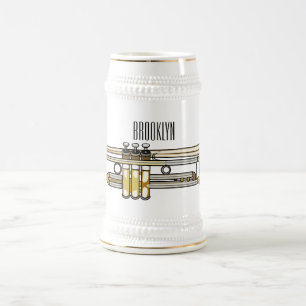 Trumpet cartoon illustratie bierpul