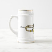 Trumpet cartoon illustratie bierpul (Links)