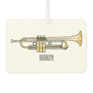 Trumpet cartoon illustratie luchtverfrisser