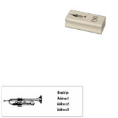 Trumpet cartoon illustratie rubberstempel (Gestempeld)