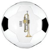 Trumpet cartoon illustratie voetbal (Gedraaid)