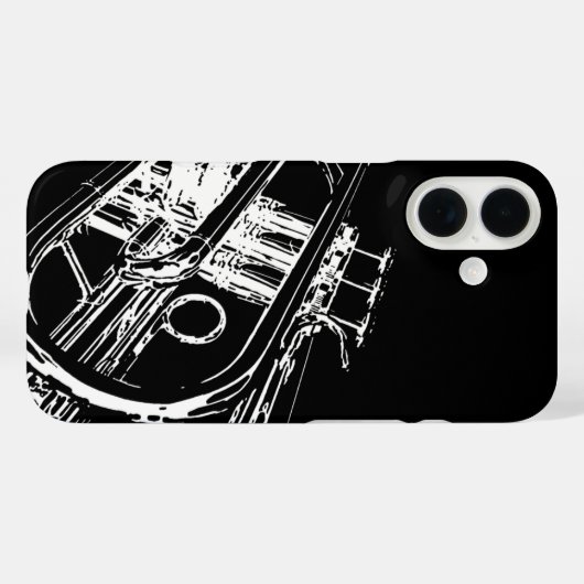 Trumpet Case-Mate iPhone Case (Achterkant (horizontaal))
