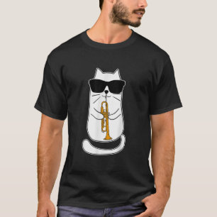 Trumpet Cat Funny Trumpet Player T-shirt