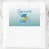 Trumpet Chick #3 Rechthoekige Sticker (Tas)