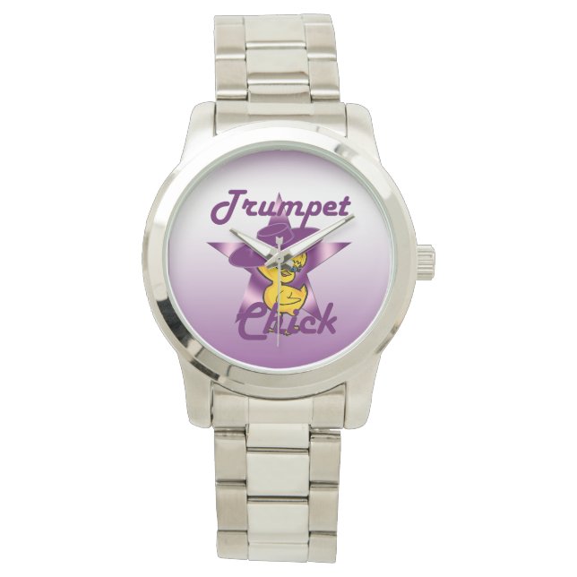 Trumpet Chick #9 Horloge (Voorkant)