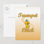 Trumpet Chick Briefkaart (Voorkant / Achterkant)