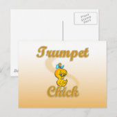Trumpet Chick Briefkaart (Voorkant / Achterkant)