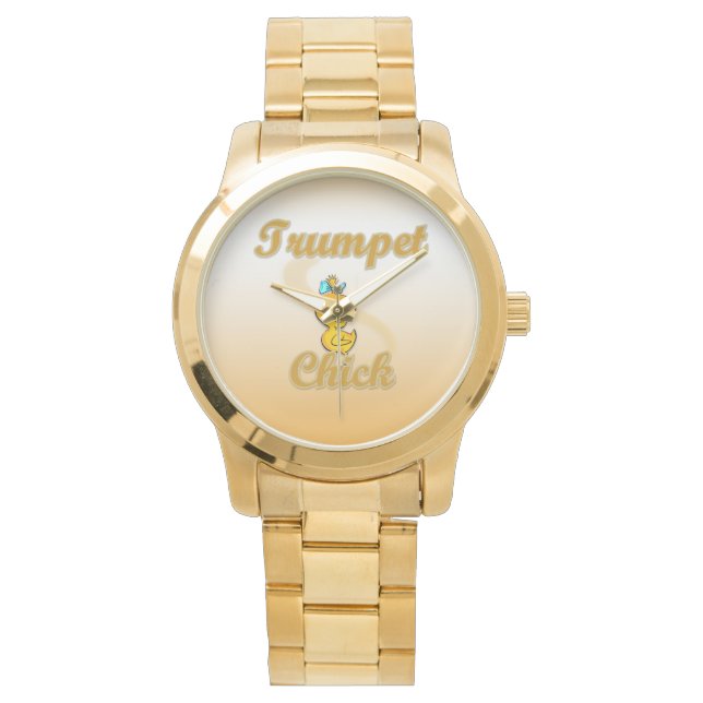 Trumpet Chick Horloge (Voorkant)