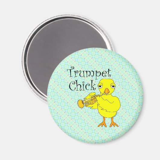 Trumpet Chick Magneet (Voorkant / Achterkant)