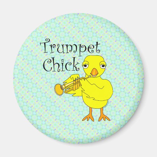 Trumpet Chick Magneet (Voorkant)